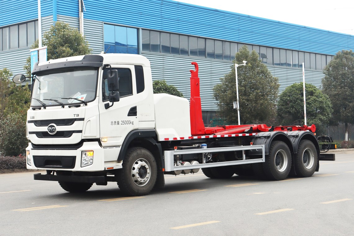 比亞迪T9純電動(dòng)自裝卸垃圾車